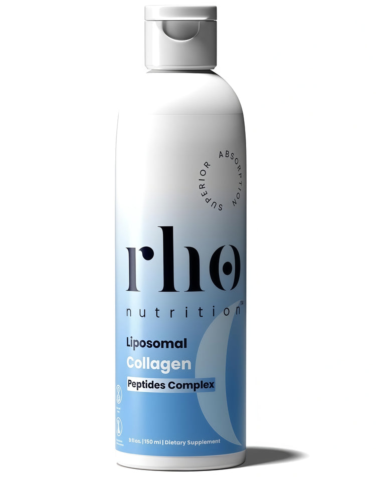 Rho Nutrition Liposomal collagenPeptides -High-Absorption LiquidCollagen Supplement -supports SkinElasticity, Joint Health, and OverallVitality for Healthy Aging, 5 fl oz